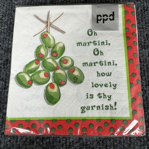 Martini cocktail napkins - martini,