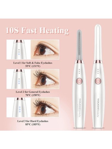 Silicone heated eyelash curler - silicone,