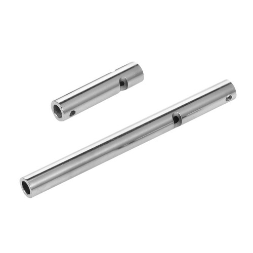 2pcs steel axle - 2pcs, tubes