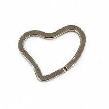 Tiffany & Co. Elsa Peretti AG925 Open Heart Key Ring, Silver, Women's