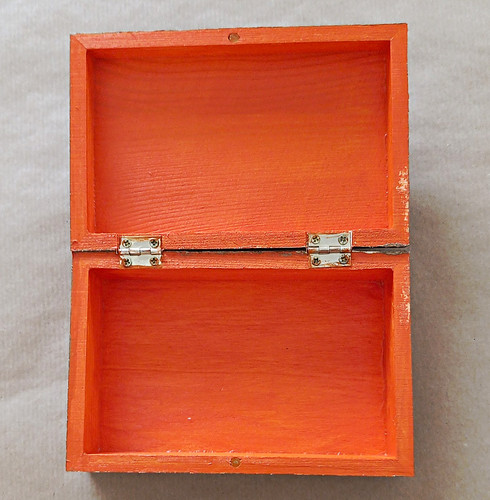 Wooden rectangular storage box - wooden,