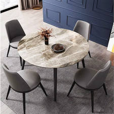 Round Dining Table 80cm Marble