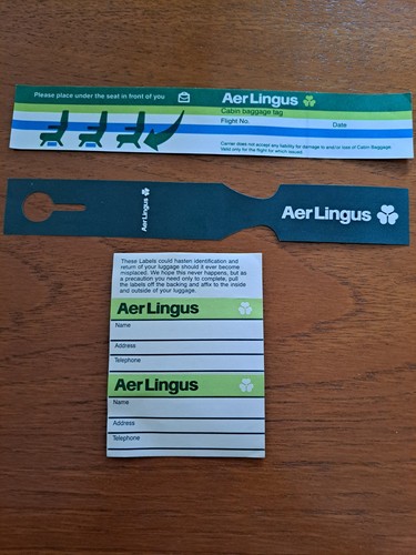 Aer lingus luggage labels - aer,