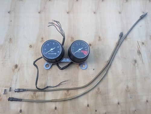 1971 honda cb350 - honda, speedometer