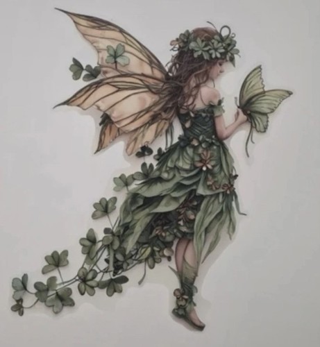 Woodland fairy decal - decal,, girls