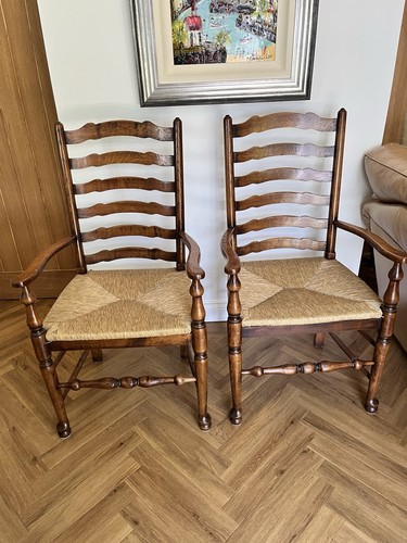 Oak ladder back carver - oak,