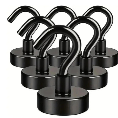 6pcs black magnet hooks 25 - 6pcs,