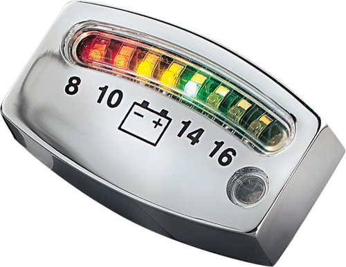 Kuryakyn led battery - battery, gauge