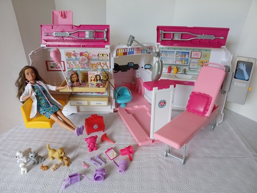 Barbie ambulance van pet care - ambulance,