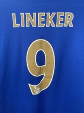 Leicester City 2014-15 Home Football Shirt Size Large L LINEKER 9 VGC Rare