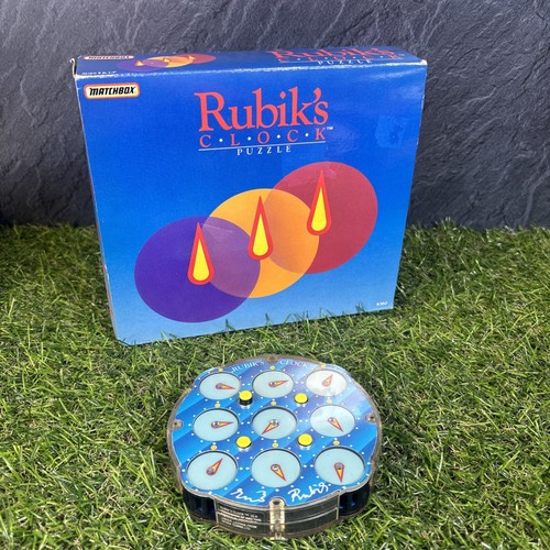 Vintage matchbox rubik clock - vintage,