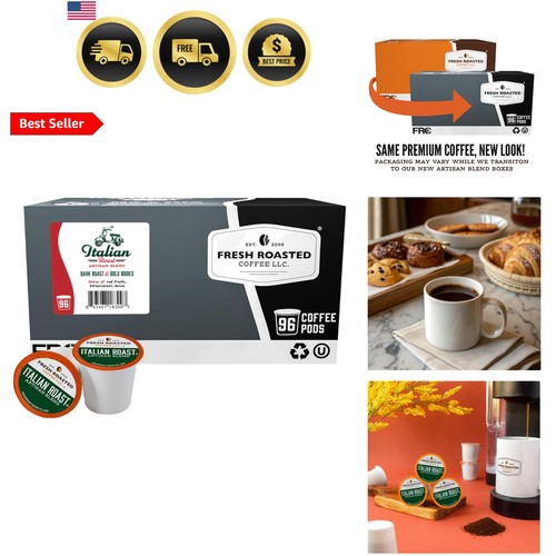 Italian roast dark coffee - dark,