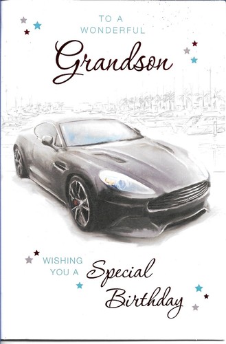 Grandson birthday greeting - grandson,