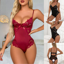 Sexy Women Lace Bodysuit Leotard Babydoll Mini Teddy Lingerie Sleepwear Nightwea