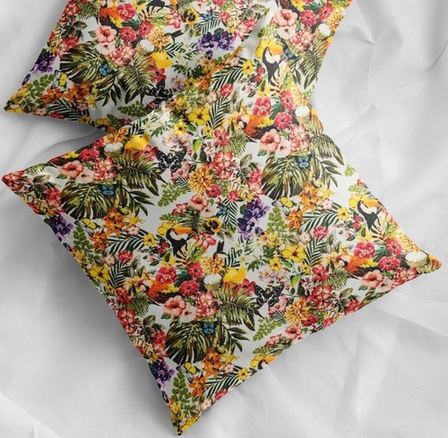Vintage floral cushion - 16",