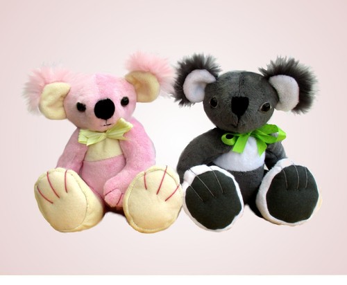 Koala soft toy sewing - , pattern