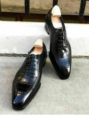 Mens Handmade Boot Shoes Black