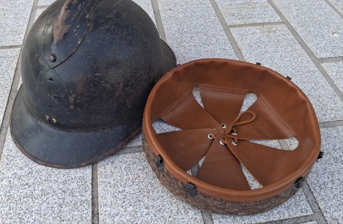 Ww2 leather headdress - ww2, interior
