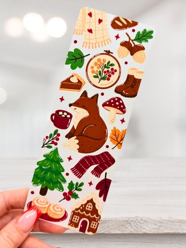 Autumn bookmark bookish gift - bookmark,,