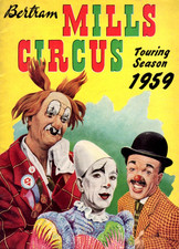 BERTRAM MILL'S CIRCUS 1959 TENTING TOUR PROGRAMME