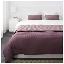 BNWOT Ikea Karit SuperKing purple Quilted bedspread
