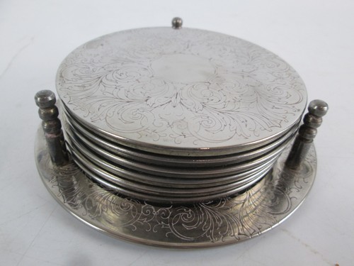 Vintage silver tone - vintage, engraved