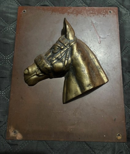 Vintage brass horse racing - vintage,
