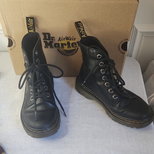 Martens 1460 greasy - greasy, black