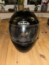 VEMAR VXP LOGO GLOSSY BLACK Motorbike Helmet Size Large  Used But NEVER Dropped