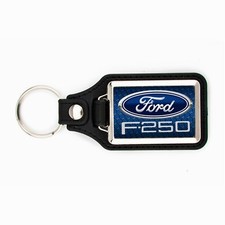 FORD F-250 KEYCHAIN BLUE OVAL