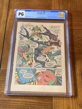 Avengers 57 CGC PG OW (1st app Vision)- panels of Ultron, Hawkeye, Black Panther