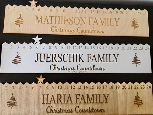 Personalised wooden christmas - wooden,
