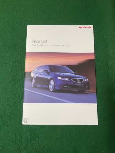 Honda price list - price, sales