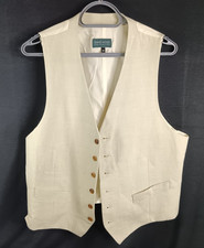Mens David Moss Waistcoat Pale