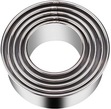 5-Piece Stainless Steel Round