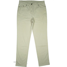 Gerry Weber 40R L30 Jeans Trousers Cream Ladies Romy Stretch Cloth Thin Straight