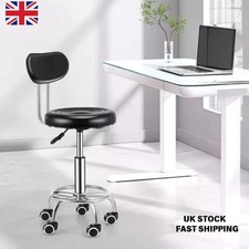 Adjustable Beauty Spa Chair with Castors - Barber Tattoo Manicure Stool UK