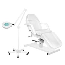 Cosmetic lounger white massage