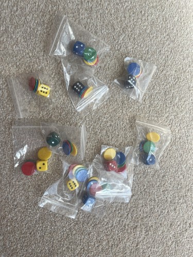 Plastic sided dice and - 10,