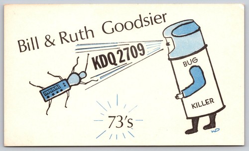 Vintage radio qsl - vintage, postcard