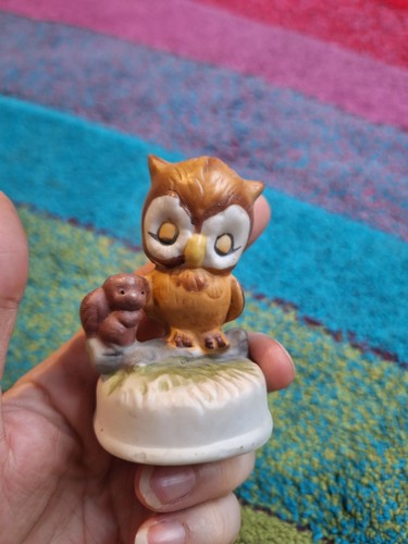 Vintage ceramic owl and - vintage,