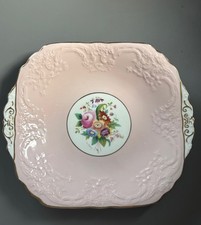 Antique Coalport plate Pink