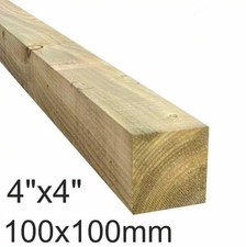 10 X Treated 4x4" Fence Post -