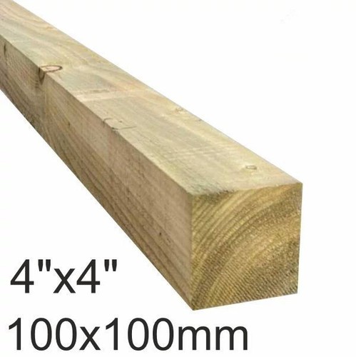Treated 4x4 fence - post,