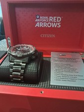 Citizen Red Arrows Skyhawk Atomic Time 46mm Black Ion Plated Stainless Steel...