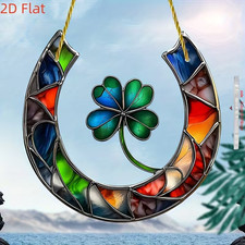 Lucky Horseshoe Clover Shaped