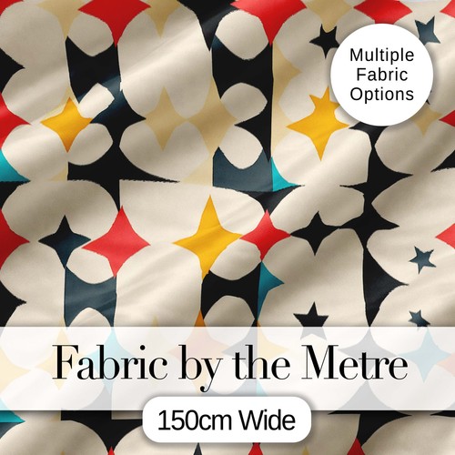Abstract retro floral star - abstract,