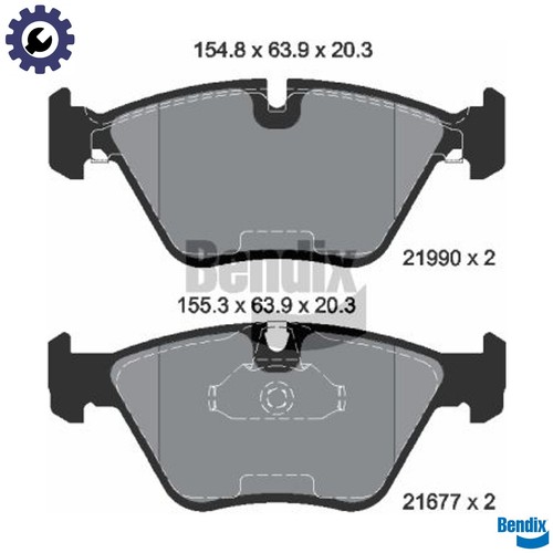 Brake pad set disc - pad,
