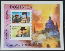 Dominica 1974 'Churchill Centenary' MS440 MNH /SL985/