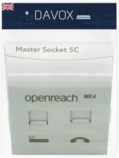 Master Phone Socket NTE5C MK2 + MK4 Faceplate - Combination Socket 